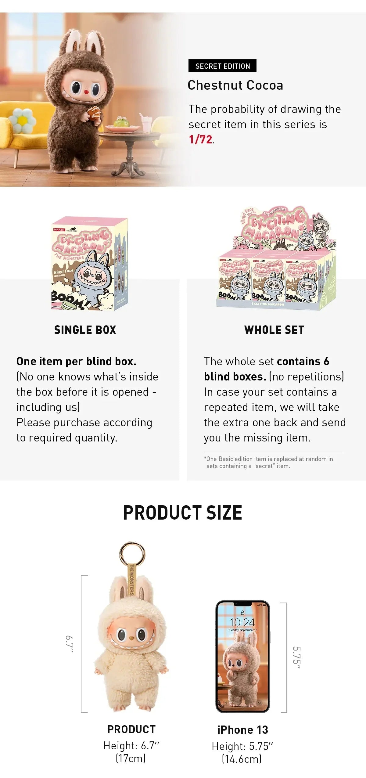 Gen 3 Labubu - Macaron Monsters Blind Box (Buy 1 Get 1 FREE)