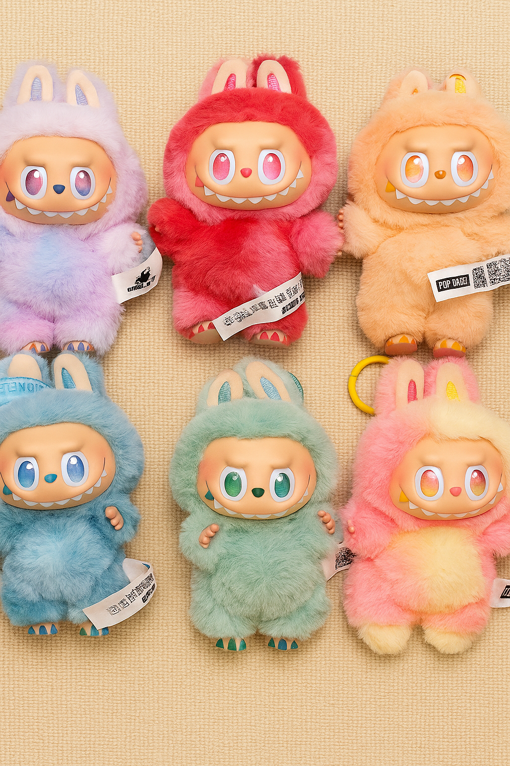 Labubu The Monsters Tasty Macarons Chestnut Cocoa Vinyl Plush ( Multicolor )